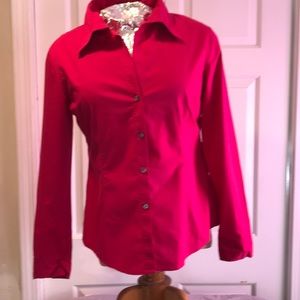 Pink button up shirt